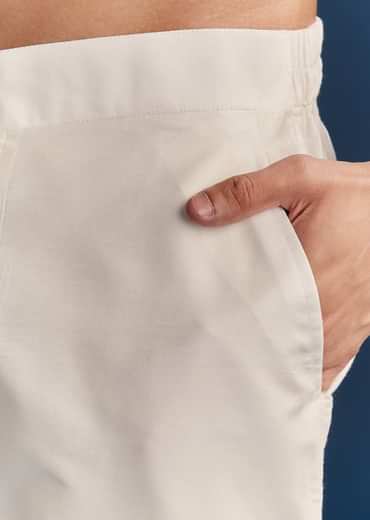 Powder Blue Silk Kurta With Mirror Work