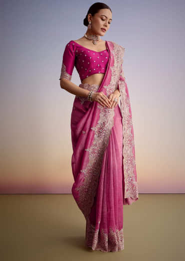 Purple Crush Tissue With Scallop Embroidered Border