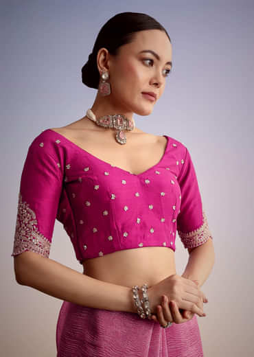 Purple Crush Tissue With Scallop Embroidered Border