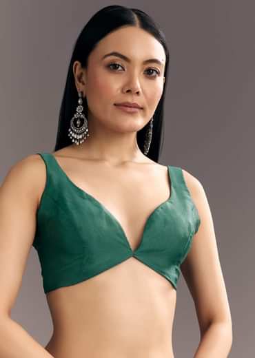 Purple Green Shaded Organza Saree With Cutdana Sequin Embroidery