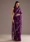 Purple Organza Tissue Saree With Sequins And Cutdana Jaal
