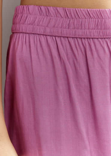 Purple Printed Crepe Kaftaan Kurta Pant