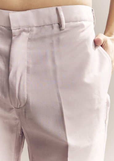 Purple Silk Kurta Jacket Set For Men With Heavy Embroidery