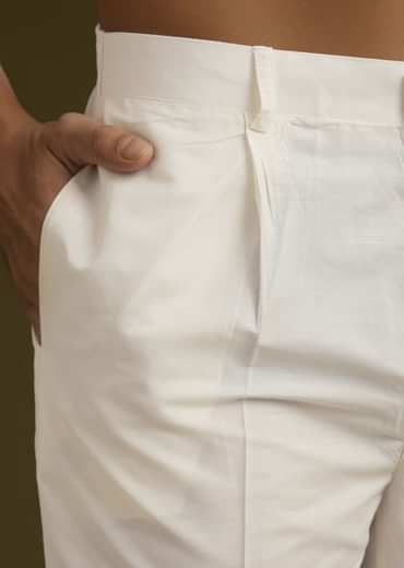 Purple Tree Motif Printed Silk Kurta Set