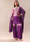 Purple Embroidered Kurta Palazzo Set Suit