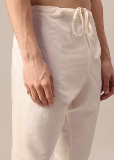 Purple Kurta With Churidar In Art Silk With Mirror Embellishments