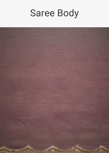 Purple Ombre Tissue Saree With Scallop Border