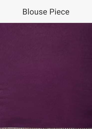 Purple Silk Bandhani Print Saree With Gota Embroidery And Unstitched Blouse Piece