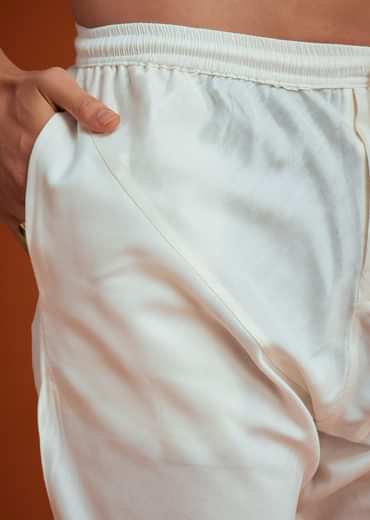 Purple Silk Sherwani Set With Bead Work And Embroidery