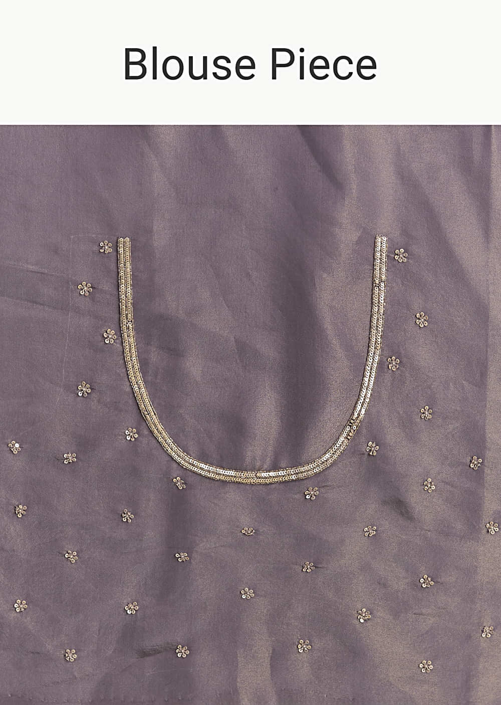 Purple Tissue Saree With Cutdana And Bead Embroidery