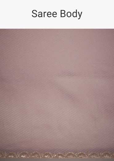 Purple Tissue Sequins Saree With Contrast Blouse