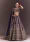 Purple Zari Embroidered Lehenga Set