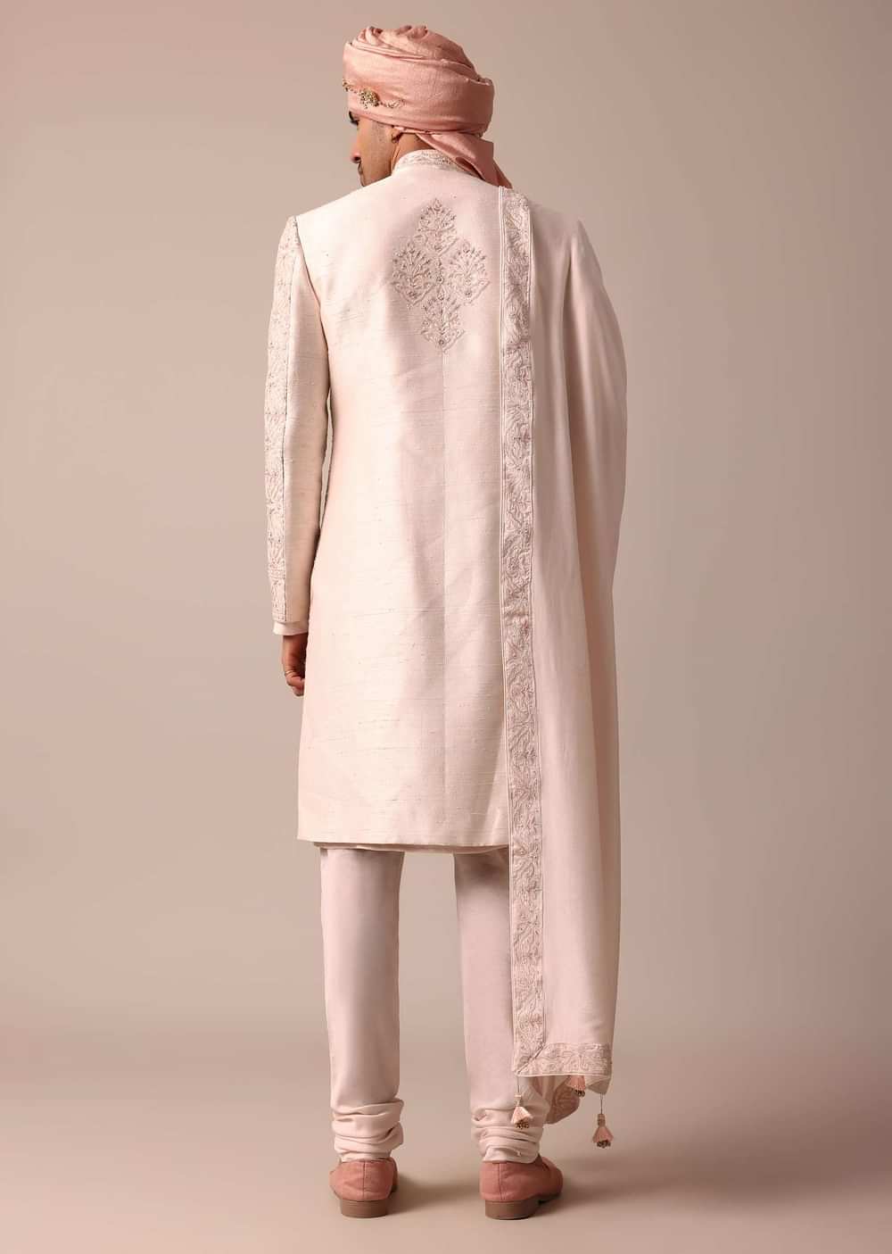 Radiant Pink Sherwani With Heavy Embroidery Work