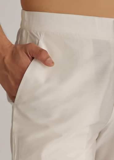 Red Silk 3D Crystal Pearl Floral Kurta Jacket Set