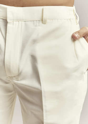 Red Silk Kurta Jacket Set For Men With Open Jacket Style