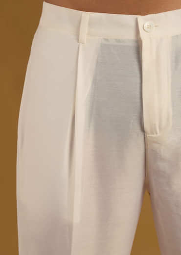 Red Silk Kurta Set For Men With Resham Embroidery