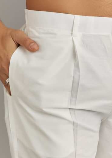 Red Silk Kurta Set With Stone Embellishment