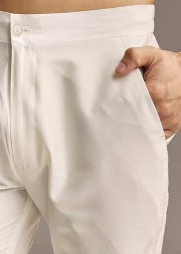 Red Silk Printed Designer Kurta For Men