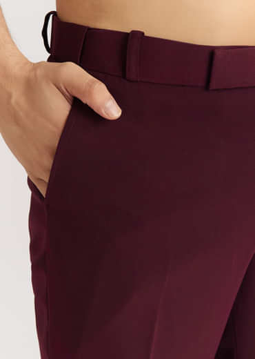 Red Suiting Indo Western With Zardosi Floral Work