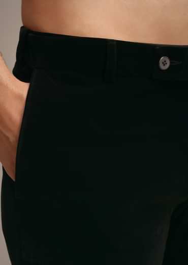 Red Tuxedo Set In Micro Velvet