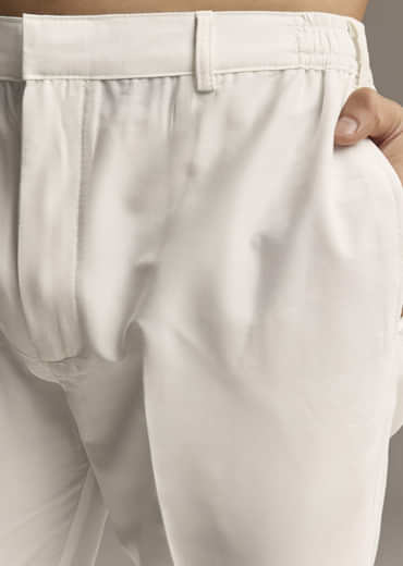 Rust Brown Designer Kurta For Men With Traditional Crescent Motif Print