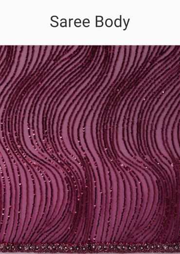Mulberry Purple Sequins Saree With An Embellished Border