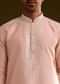 Sea Shell Pink Silk Kurta Set With Embroidery