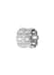 92.5 Sterling Silver Ring With Encrusted Zirconia