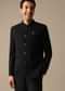 Black Jodhpuri Textured Bandhgala And Pant Set