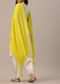 Yellow Lucknowi Dupatta with Tassels