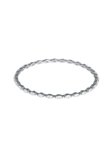 92.5 Sterling Silver Linear Bangles Set of 4