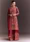 Rani Pink Embroidered Printed Palazzo Set