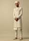 Classic White Raw Silk Sherwani