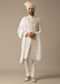 White Elegant Sherwani Set For Grooms