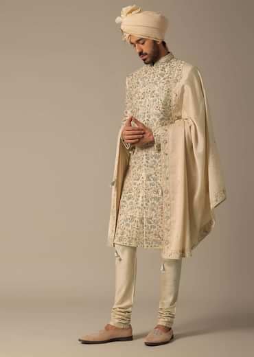 Golden Grandeur Sherwani Set