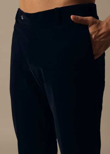 Blue Velvet Tuxedo Set For Men