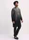 Grey Shaded Sequin Zipper Kurta With Black Pants