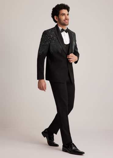 Black Embellished Tuxedo