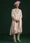 Pink Silk Threadwork Sherwani Set With Anarkali Kurta