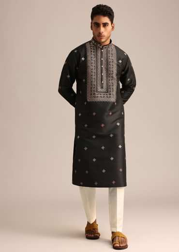 Black Mirror Work Kurta Set