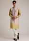 Multi Ombre Silk Kurta Set With Mirror Work