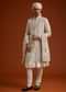 Faun Sherwani Set With Dori And Resham Work
