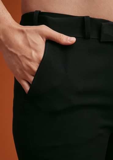 Navy Blue Open Indo Jacket Set With Sequin Butti And Embellished Stole