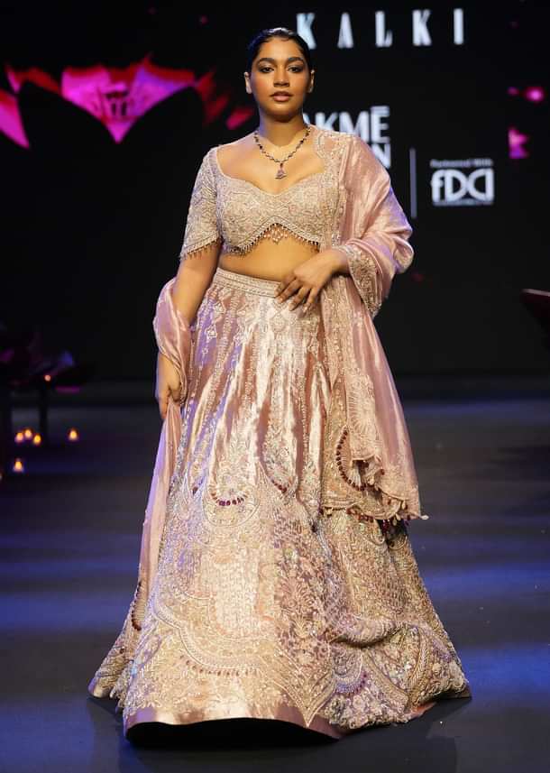 Orange Brocade Hand Work Lehenga Choli With Dupatta