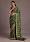 Green Silk Bandhani Woven Saree
