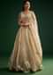 Gold Ivory Sequin Stone Work Choli Lehenga