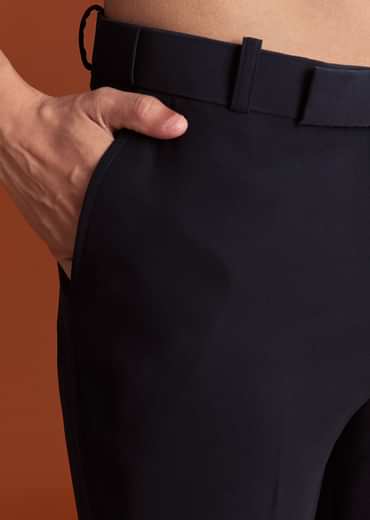 Blue Velvet Indowestern Suit With Cutdana And Thread Work