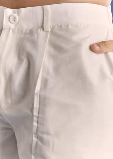 Rust Cotton Silk Kurta Jacket Set With Coastal Print