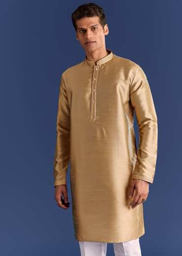 Multi Brocade Kurta Jacket Set With Symmetric Prints