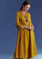 Yellow Leheriya Kurta Set With Zari And Butti Dupatta